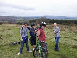 Ready for the moorland downhill to Chalk Ford