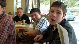 Afternoon refreshments at the Tasty Corner cafe, Looe