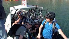 Boarding the Helford Passage Passenger Ferry to Helford Village