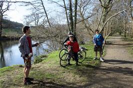 The group at Staverton riverside - new photo for 2024