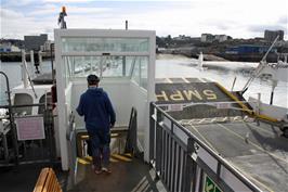 View back to Devonport, Plymouth, from the Torpoint ferry