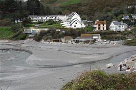 Winter storm damage at Seaton beach