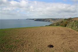 The offroad Coast Path shortcut to Portholland