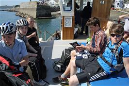 On board the St Mawes Ferry to Falmouth