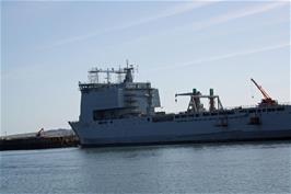 RFA Mounts Bay L3008 in Falmouth Bay