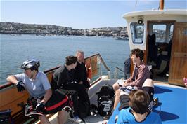 On board the St Mawes Ferry to Falmouth