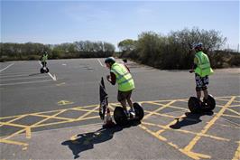 Segway fun at Goonhilly Downs Earth Station