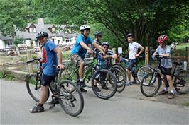 The group at Fingle Bridge