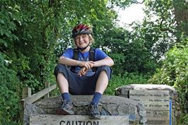 Alastair Shapland on the cycle path near Huxham's Cross, Dartington