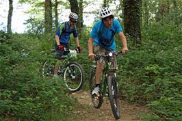 Lawrence and Arthur commence the descent of the slalom track