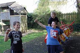 George, Dillan and Alastair at Broadhempston park