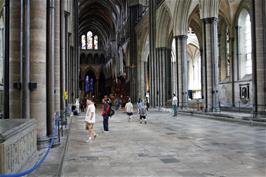 Exploring Salisbury cathedral