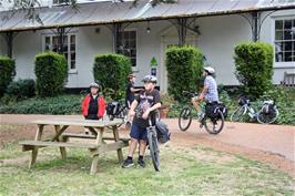 The group outside Salisbury Youth Hostel