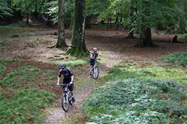 Riding through the fort at Woodbury Common