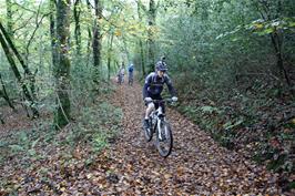 Ash leads the pack with his new helmet cam in Holne Woods