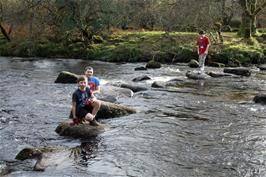 Stepping stones at Dartmeet