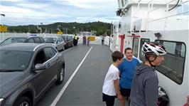 On board the Windermere ferry from Bowness to Far Sawry