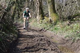 Lawrence Buttress on the lower Parkfield track - a little muddier than we had hoped