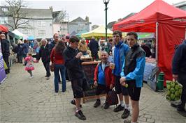 The group at the Totnes Good Food Sunday market
