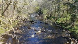 View to the River Tavy, from the footbridge between Peter Tavy and Mary Tavy