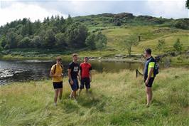 The group at the picturesque Watendlath Tarn