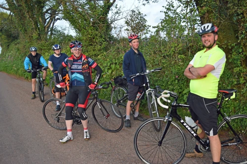 Jude, Dillan, Julian, George, and Gavin near Dorsley Barton, Totnes