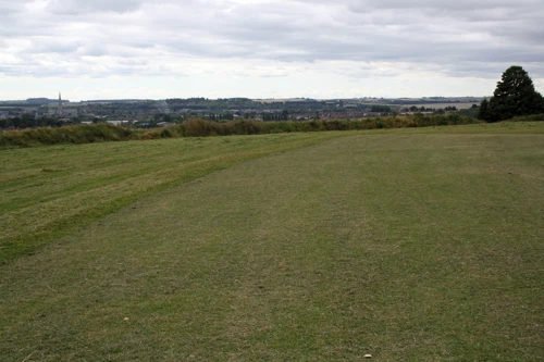 The new Salisbury Cathedral as seen from Old Sarum