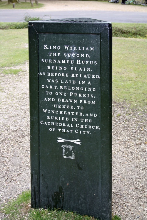 The third and final side of the Rufus Stone