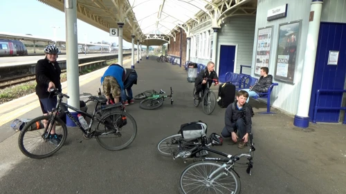 Preparing to leave Taunton station.
