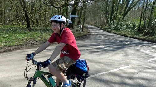 Park End Cross, 6.4 miles into the ride.
