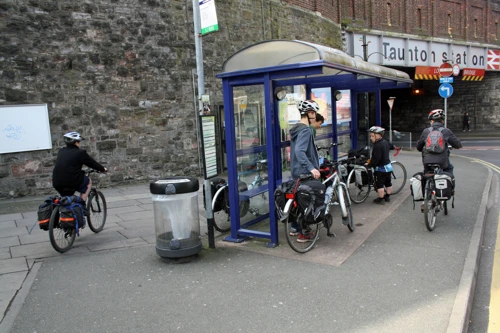 Preparing to leave Taunton station.