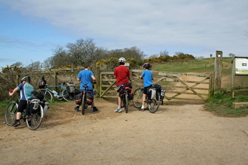 Lydeard Hill car park, start of the Quantocks ridge track, 7 miles in.