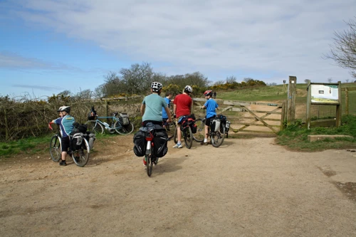 Start of the Quantocks ridge track at Lydeard Hill.