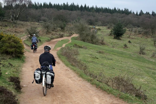 A wrong turn on unmarked tracks leaves us off-course at Middle Hill.