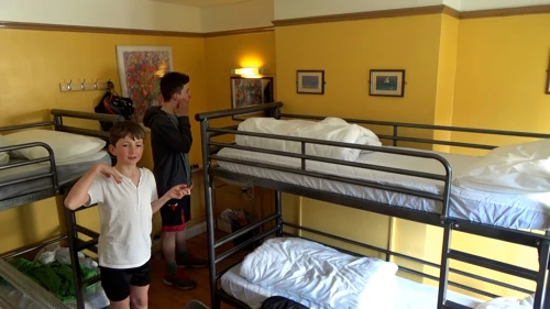 Our room at Minehead Youth Hostel.