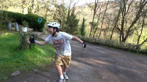 Lawrence's bottle-juggling nearly went badly wrong at the hostel.
