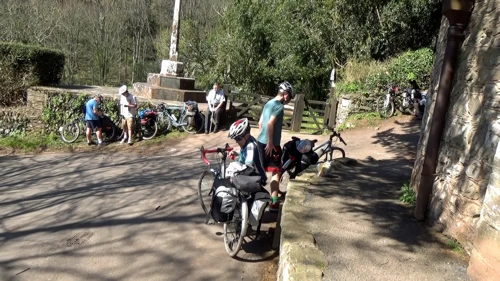 Packing up to leave Selworthy Green.