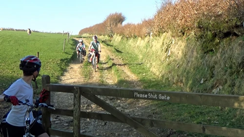 John is unimpressed with the rough bridleway 'short-cut' to Exford.