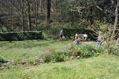 Lunch in the tranquil gardens of Selworthy Green.