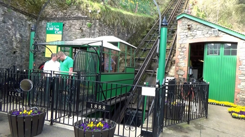 Lynton and Lynmouth Cliff Railway station, just 0.1 miles from the hotel