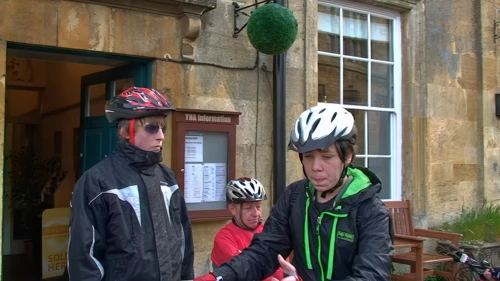 Preparing to leave Stow-on-the-Wold Youth Hostel