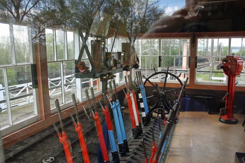 The signal box at Didcot Railway Centre
