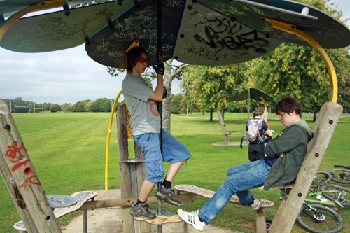 Relaxing in Exeter Park