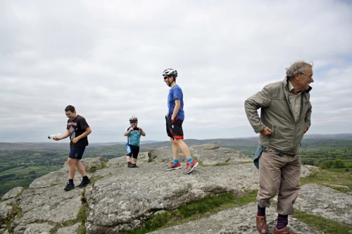 Breathtaking views across southern Dartmoor from Buckland Beacon.