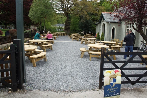 The newly refurbished Green Café, Widecombe.