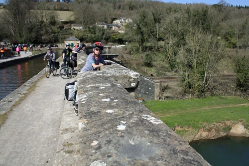 George Rogers on Dundas Aqueduct, Monkton Combe