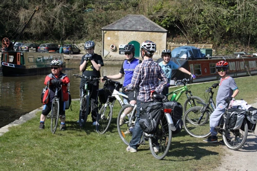 The group near Dundas Aqueduct, Monkton Combe