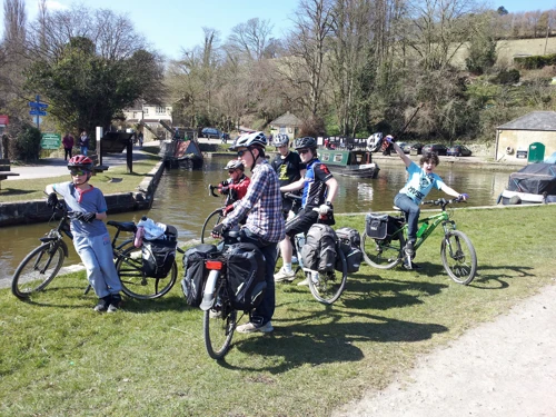 The group near Dundas Aqueduct, Monkton Combe