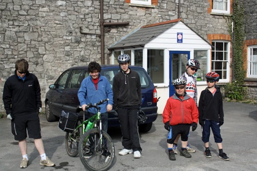 Ready to leave Cheddar Youth Hostel