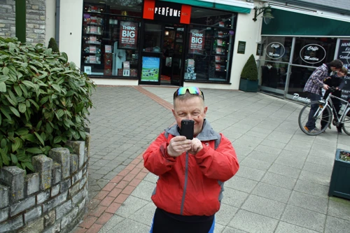 John snaps Michael at Clarks Village